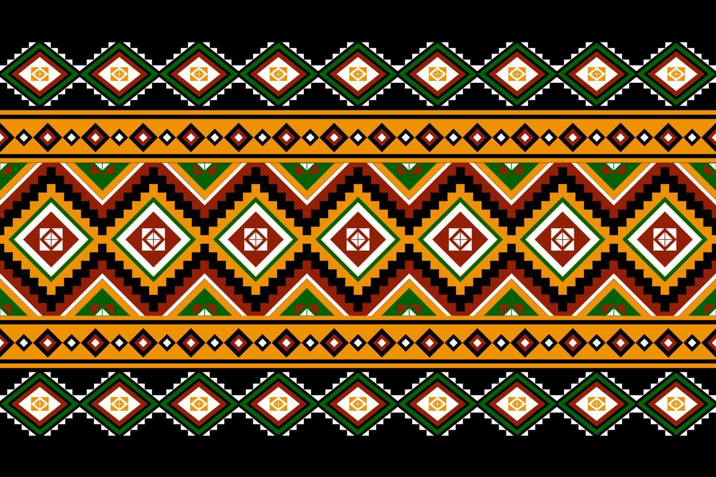 Geometric ethnic oriental seamless pattern traditional Design for background, carpet, wallpaper, clothing, wrapping, batik, fabric, Vector, illustration, embroidery style. vector
