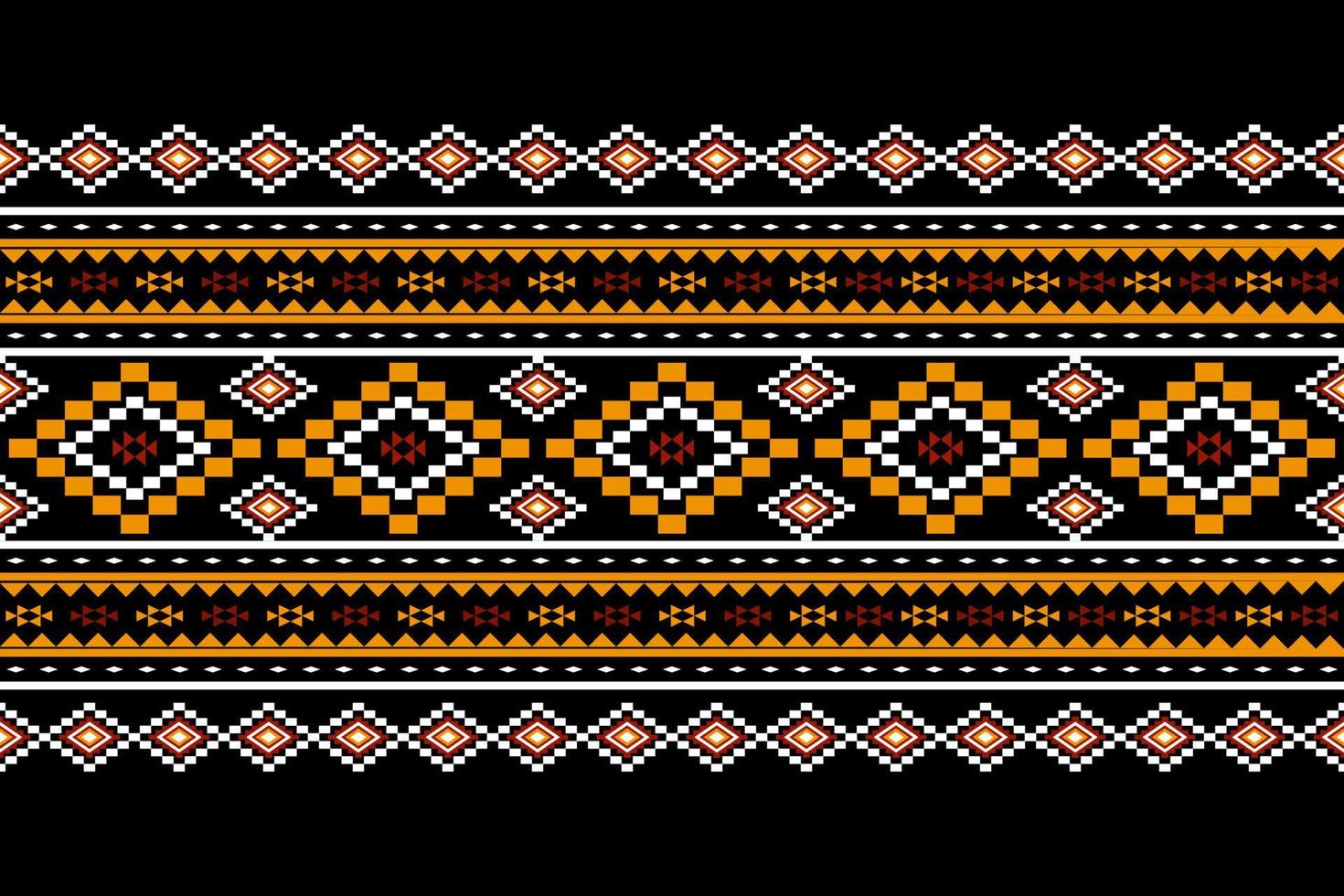 Geometric ethnic oriental seamless pattern traditional Design for background, carpet, wallpaper, clothing, wrapping, batik, fabric, Vector, illustration, embroidery style. vector