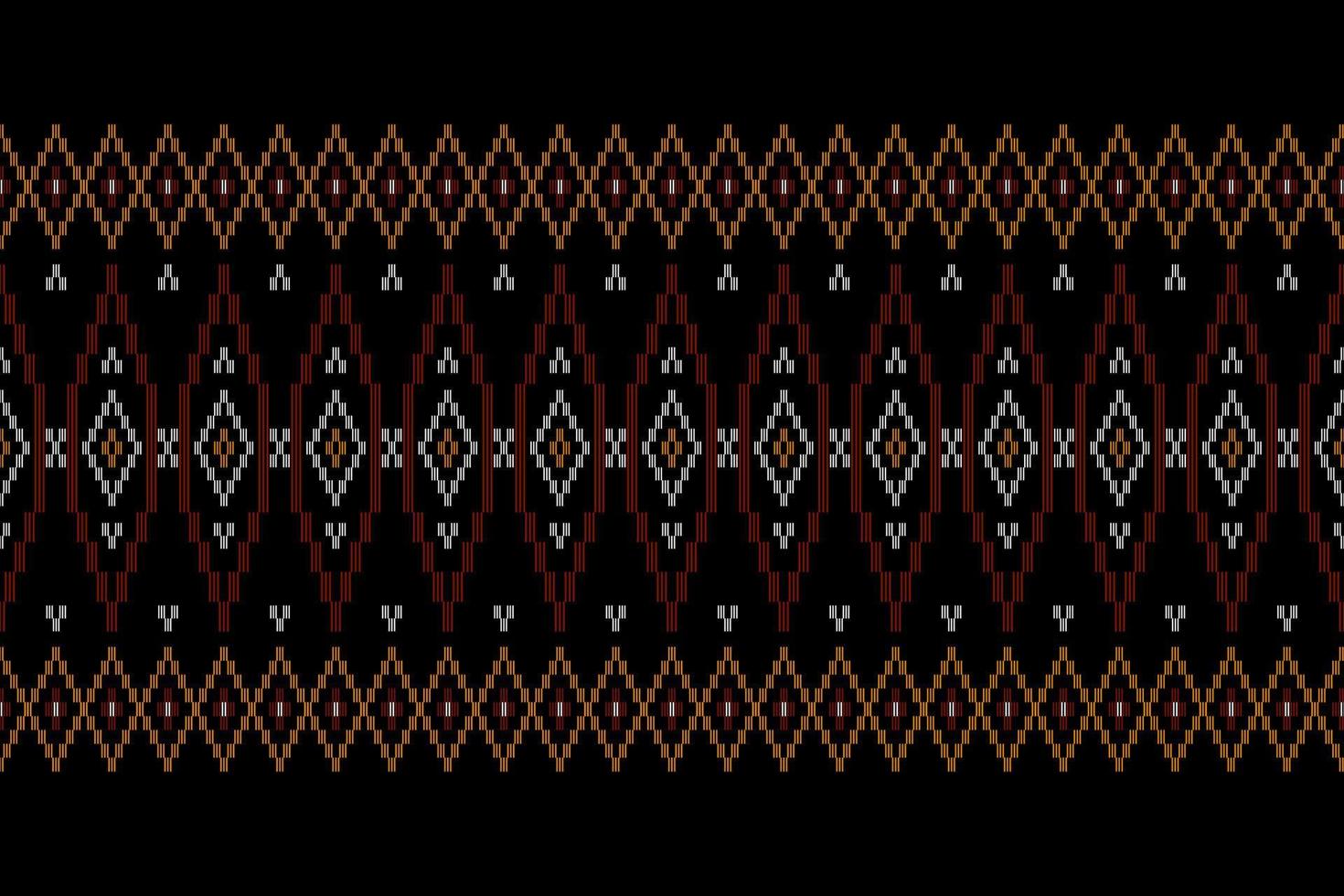 Geometric ethnic oriental seamless pattern traditional Design for background, carpet, wallpaper, clothing, wrapping, batik, fabric, Vector, illustration, embroidery style. vector