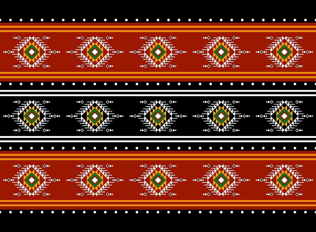 Geometric ethnic oriental seamless pattern traditional Design for background, carpet, wallpaper, clothing, wrapping, batik, fabric, Vector, illustration, embroidery style. vector
