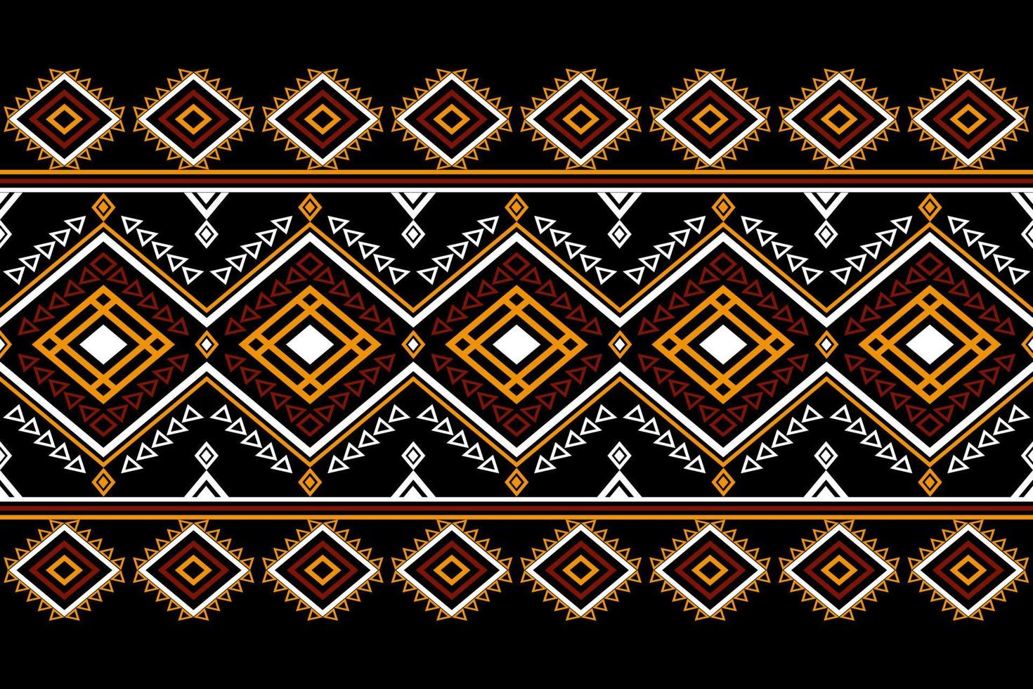 Geometric ethnic oriental seamless pattern traditional Design for background, carpet, wallpaper, clothing, wrapping, batik, fabric, Vector, illustration, embroidery style. vector