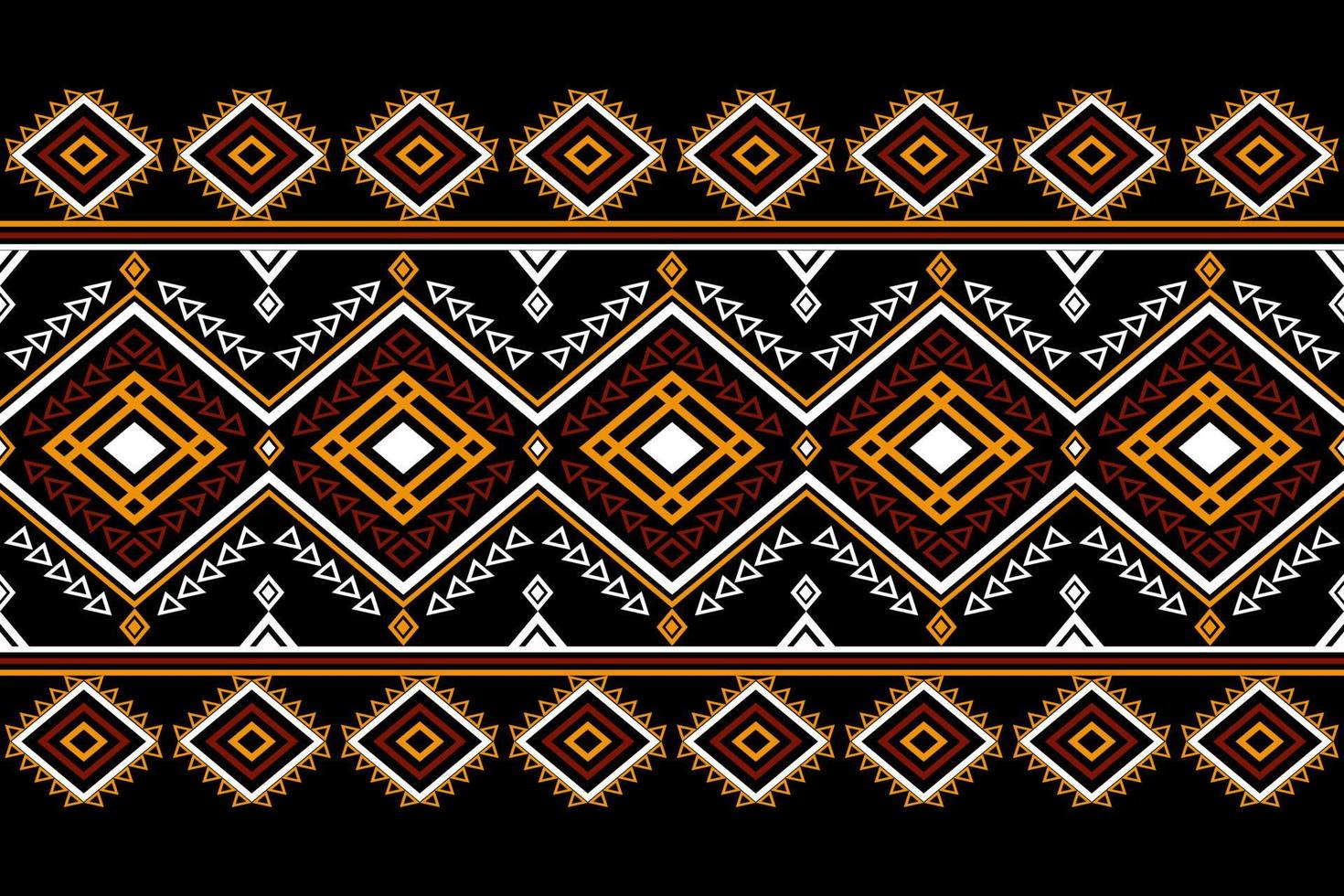 Geometric ethnic oriental seamless pattern traditional Design for background, carpet, wallpaper, clothing, wrapping, batik, fabric, Vector, illustration, embroidery style. vector