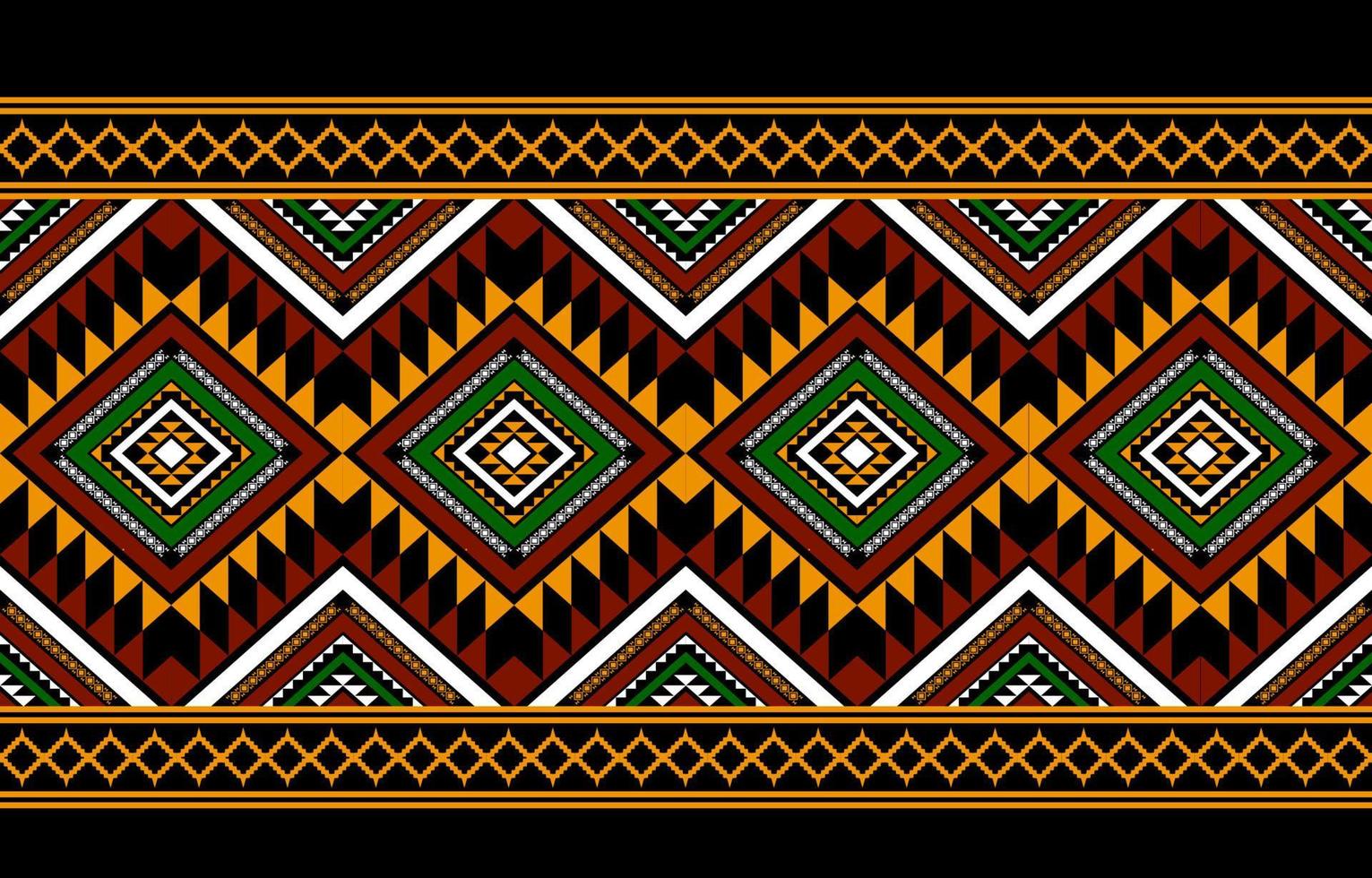 Geometric ethnic oriental seamless pattern traditional Design for background, carpet, wallpaper, clothing, wrapping, batik, fabric, Vector, illustration, embroidery style. vector