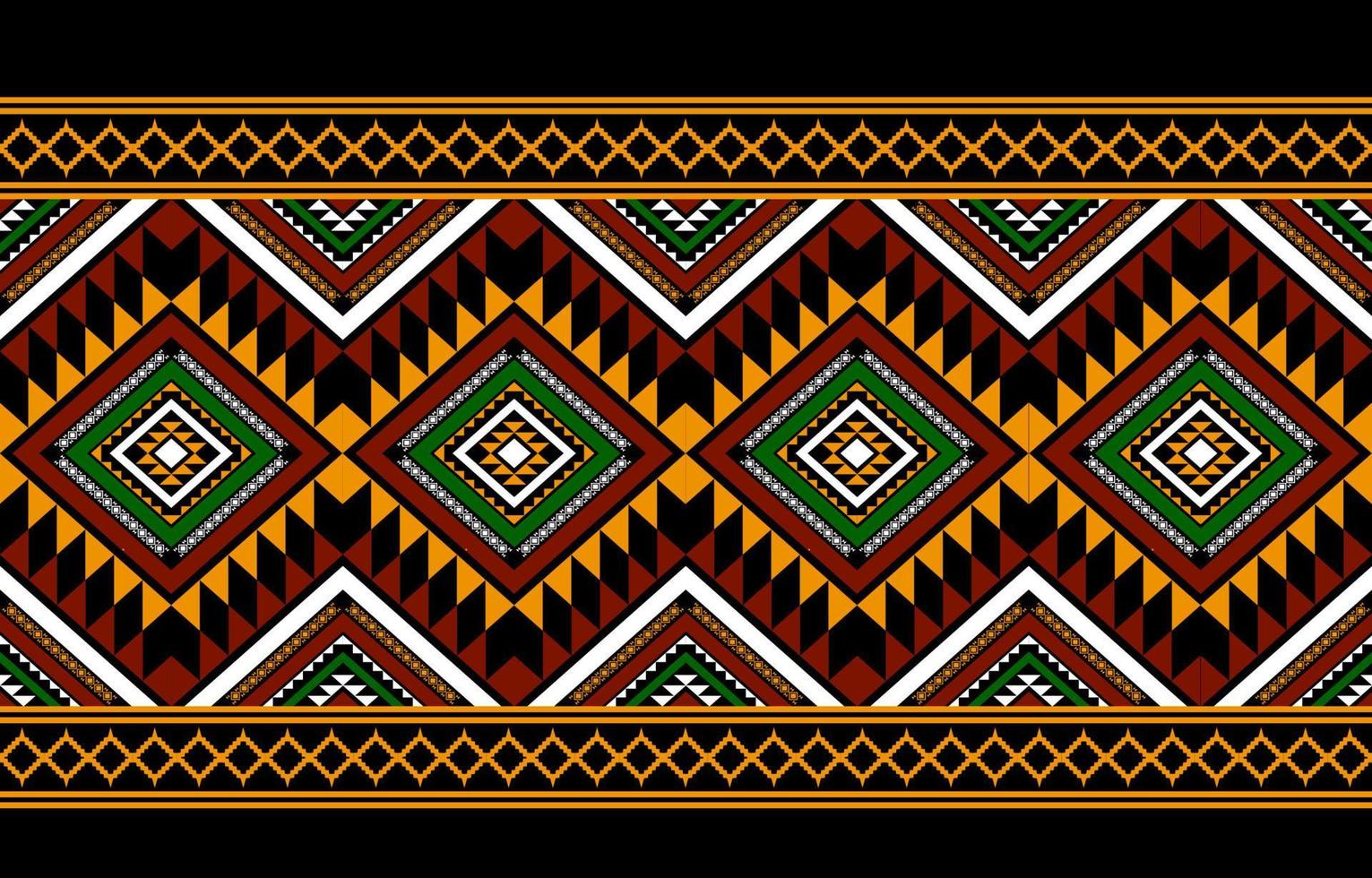 Geometric ethnic oriental seamless pattern traditional Design for background, carpet, wallpaper, clothing, wrapping, batik, fabric, Vector, illustration, embroidery style. vector