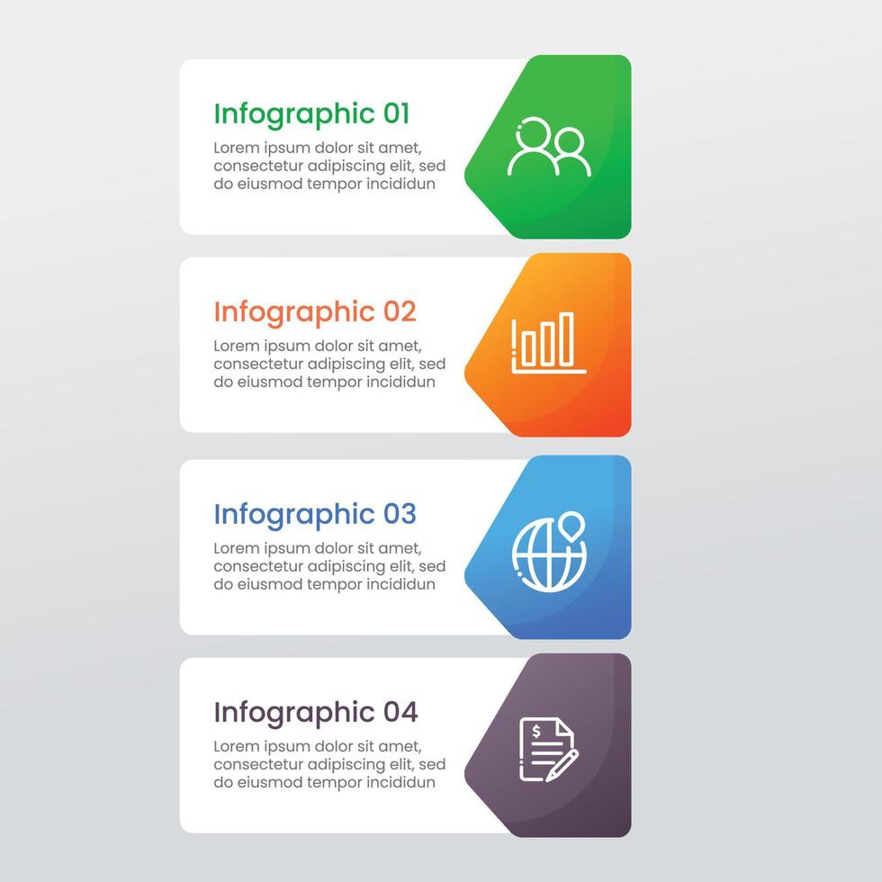 Infographic business banner template design vector