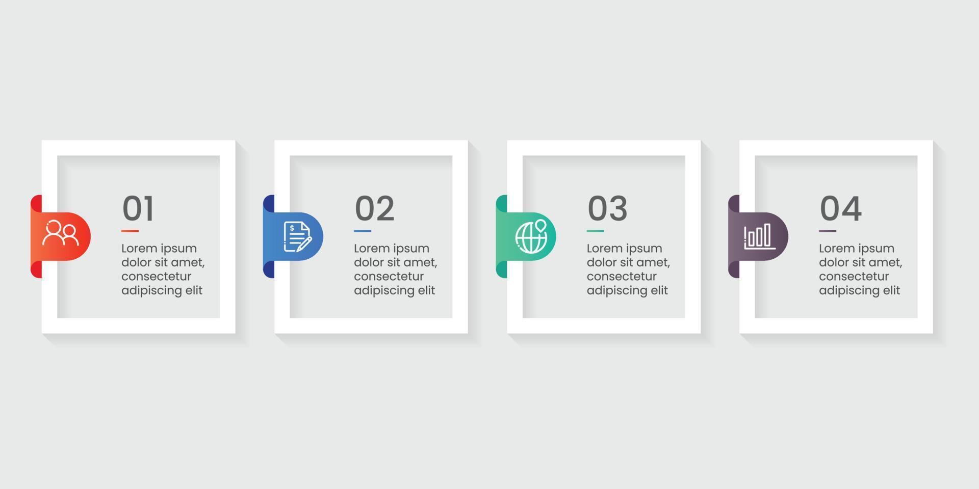 Infographic business banner template design vector