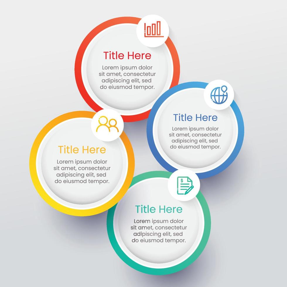 Business infographic template design vector