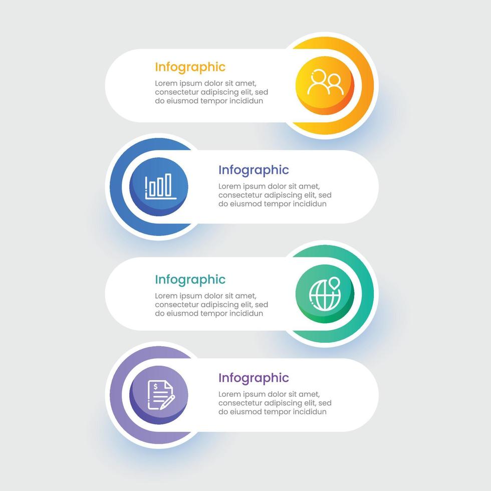 Business infographic template design vector