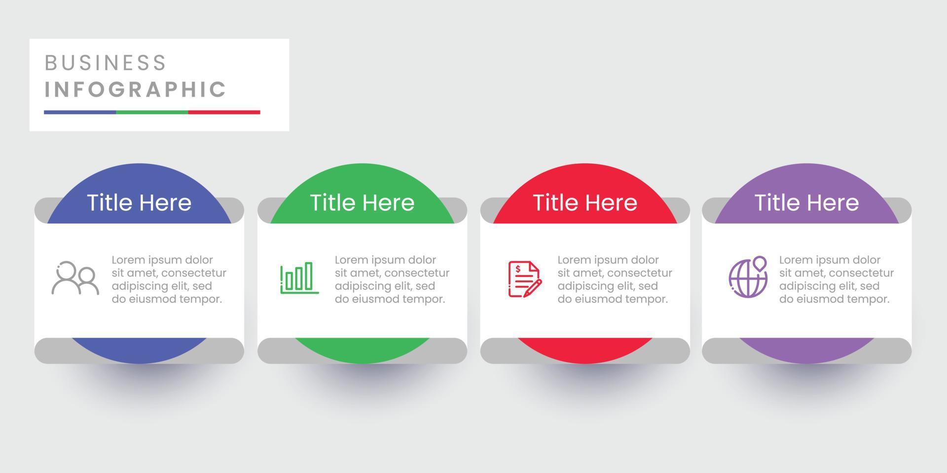 Timeline steps business infographic template vector