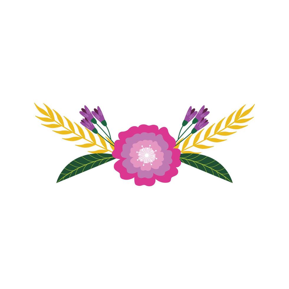 Floral design illustration. Floral design for wedding invitation card design vector
