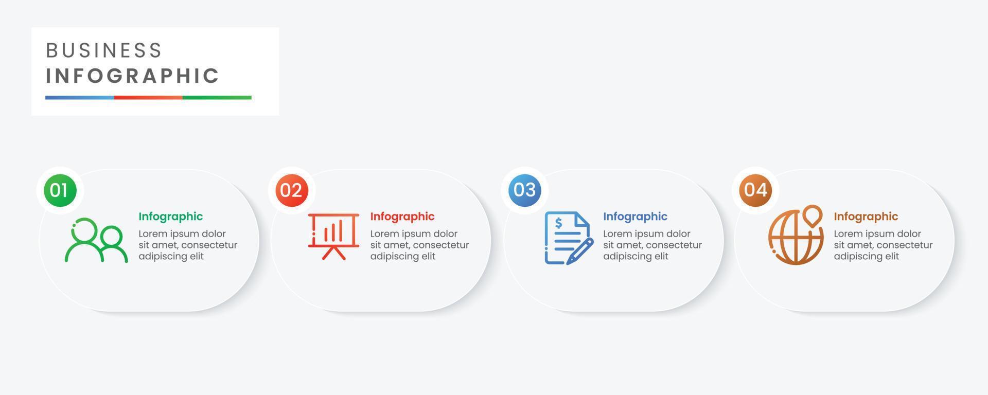 Business infographic template design vector