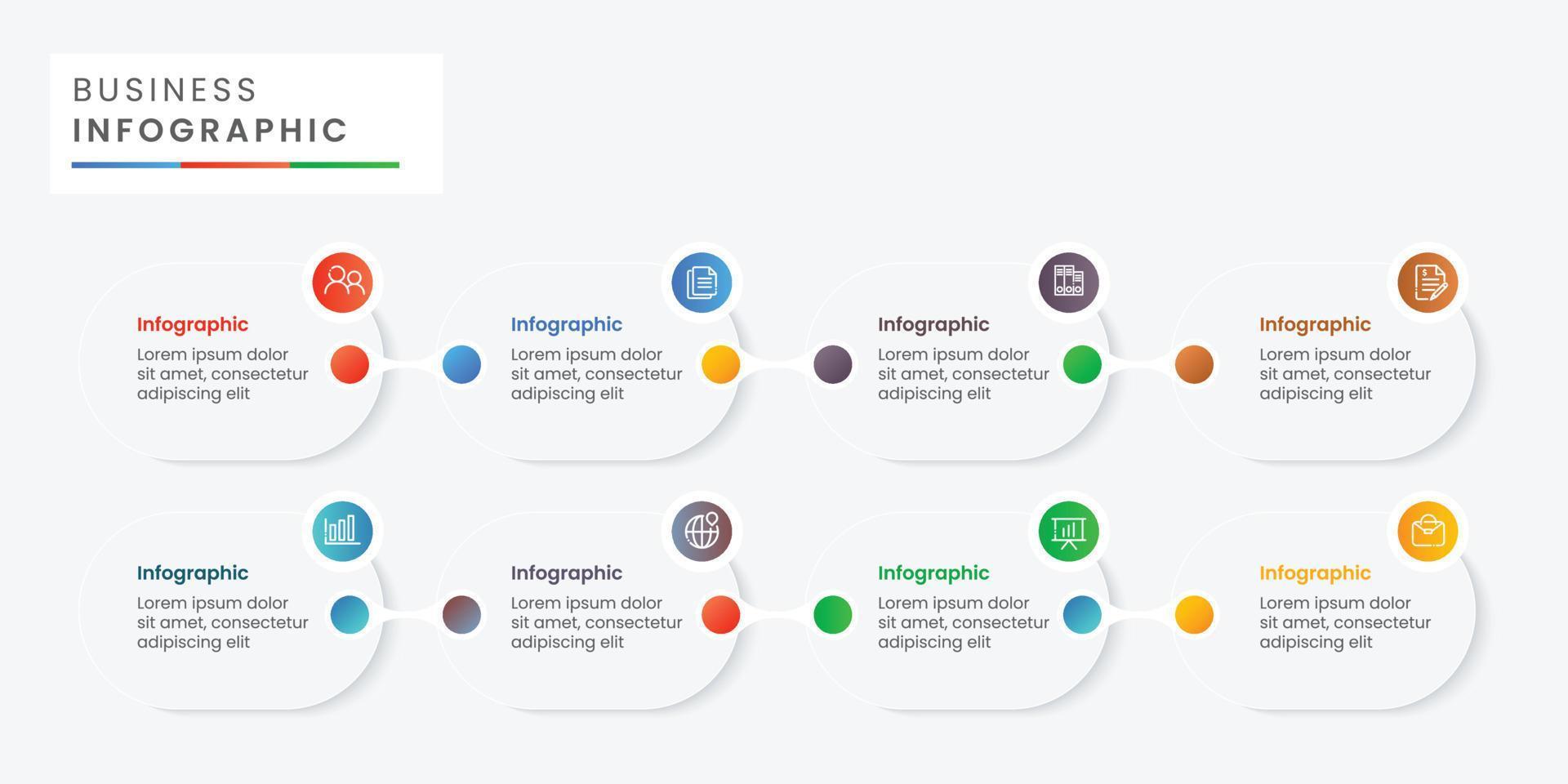 Business infographic template design vector