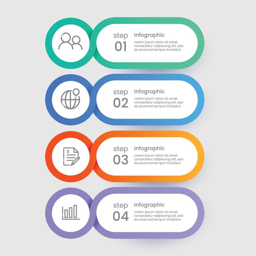 Business infographic template design vector