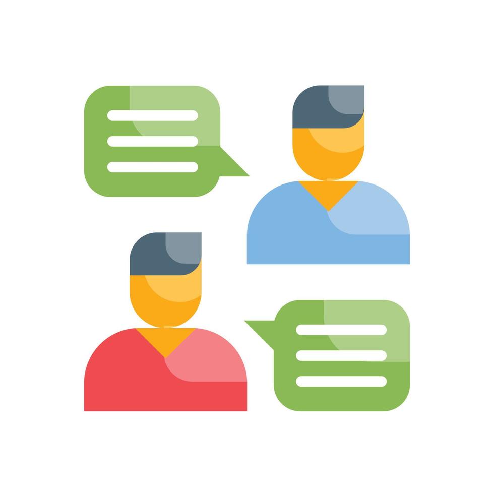 Conversation Flat Icon. vector illustration. EPS 10