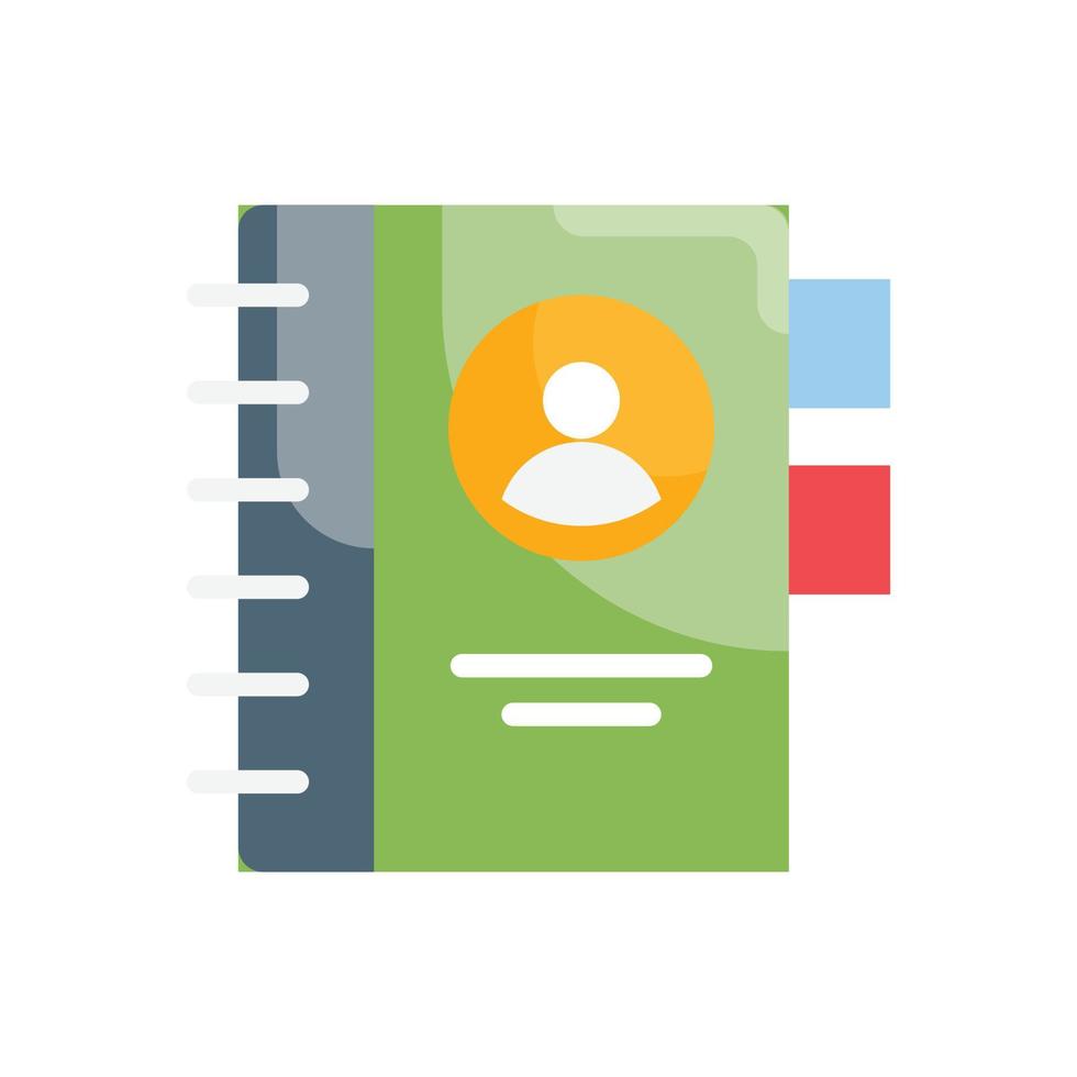 Contact book Flat Icon. vector illustration. EPS 10