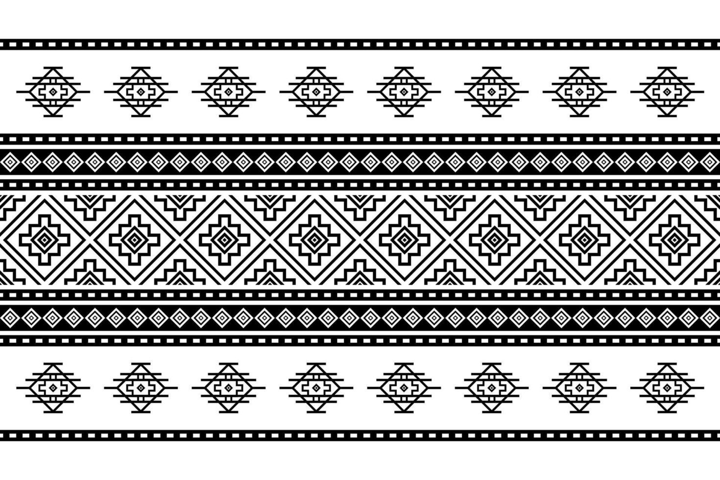 Geometric ethnic oriental seamless pattern traditional Design for background, carpet, wallpaper, clothing, wrapping, batik, fabric, Vector, illustration, embroidery style. vector