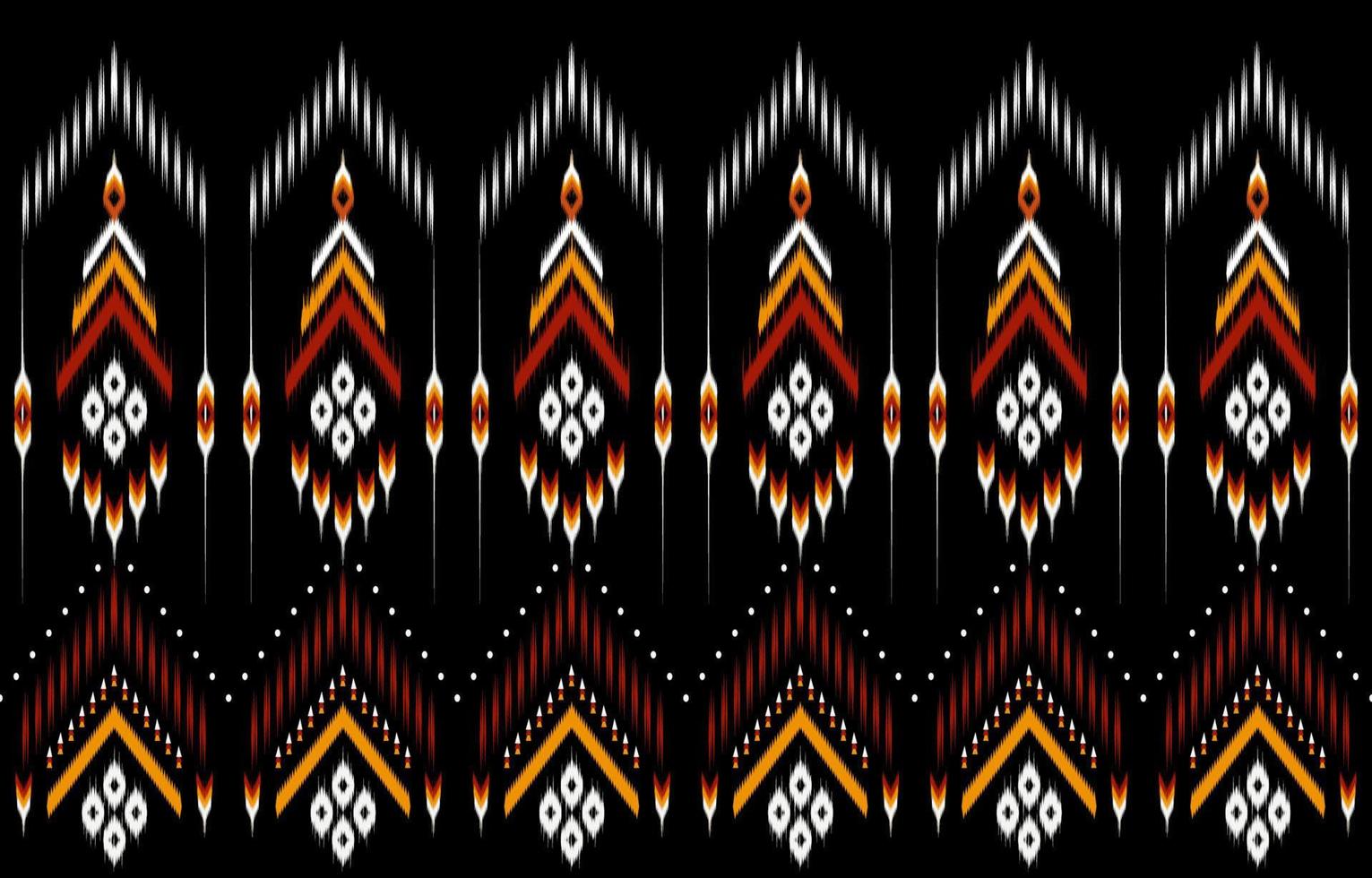 Geometric ethnic pattern seamless flower color oriental. Background, Design for fabric, curtain, carpet, wallpaper, clothing, wrapping, Batik, vector illustration ,carpet.