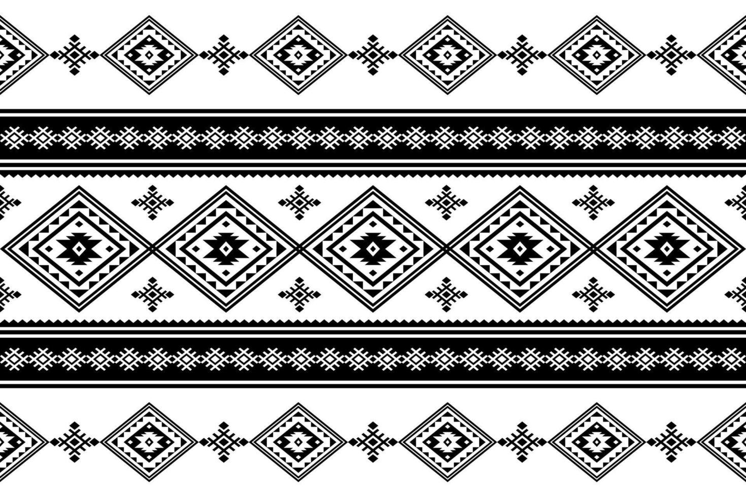 Diseño tradicional geométrico étnico oriental sin costuras para fondo, alfombra, papel pintado, ropa, envoltura, batik, tela, vector, ilustración, estilo bordado. vector