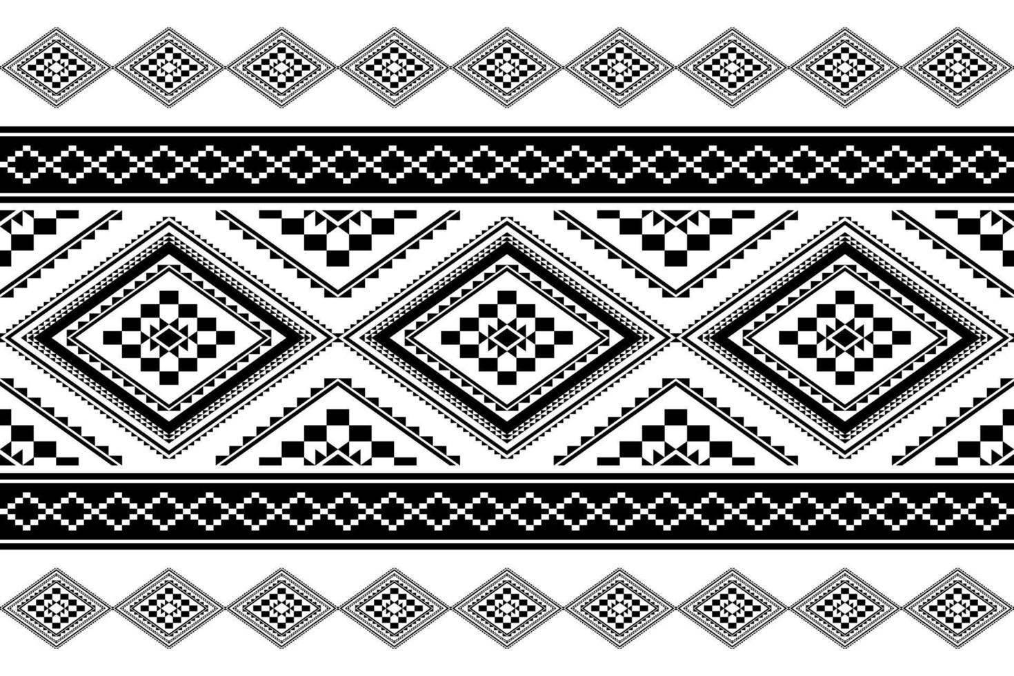 Geometric ethnic oriental seamless pattern traditional Design for background, carpet, wallpaper, clothing, wrapping, batik, fabric, Vector, illustration, embroidery style. vector