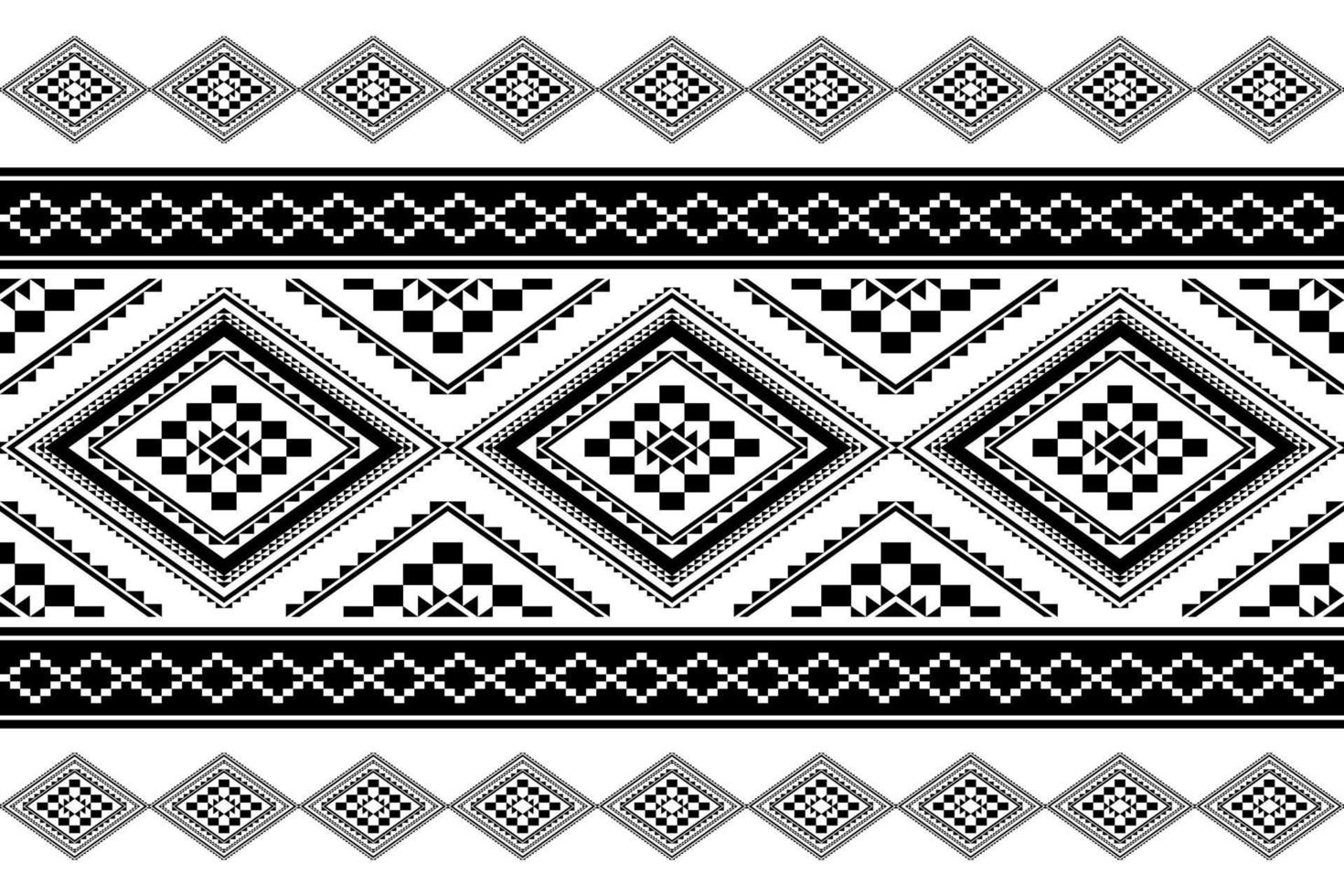 Geometric ethnic oriental seamless pattern traditional Design for background, carpet, wallpaper, clothing, wrapping, batik, fabric, Vector, illustration, embroidery style. vector