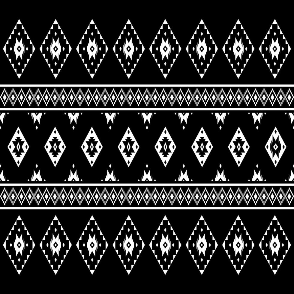 Geometric ethnic oriental seamless pattern traditional Design for background, carpet, wallpaper, clothing, wrapping, batik, fabric, Vector, illustration, embroidery style. vector