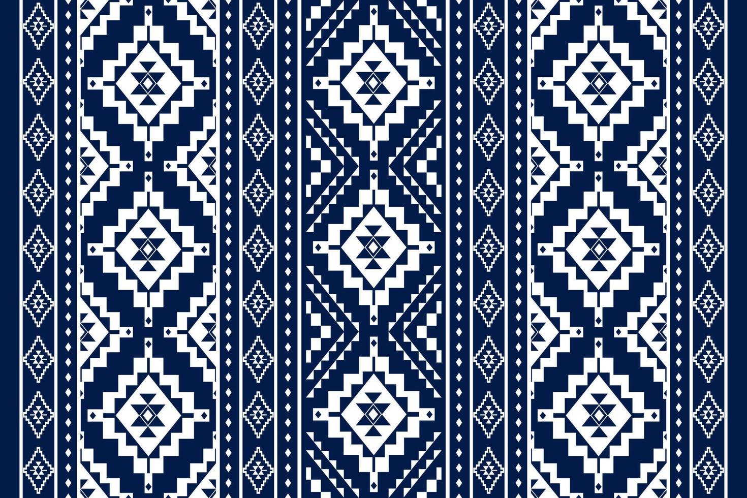 Diseño tradicional geométrico étnico oriental sin costuras para fondo, alfombra, papel pintado, ropa, envoltura, batik, tela, vector, ilustración, estilo bordado. vector