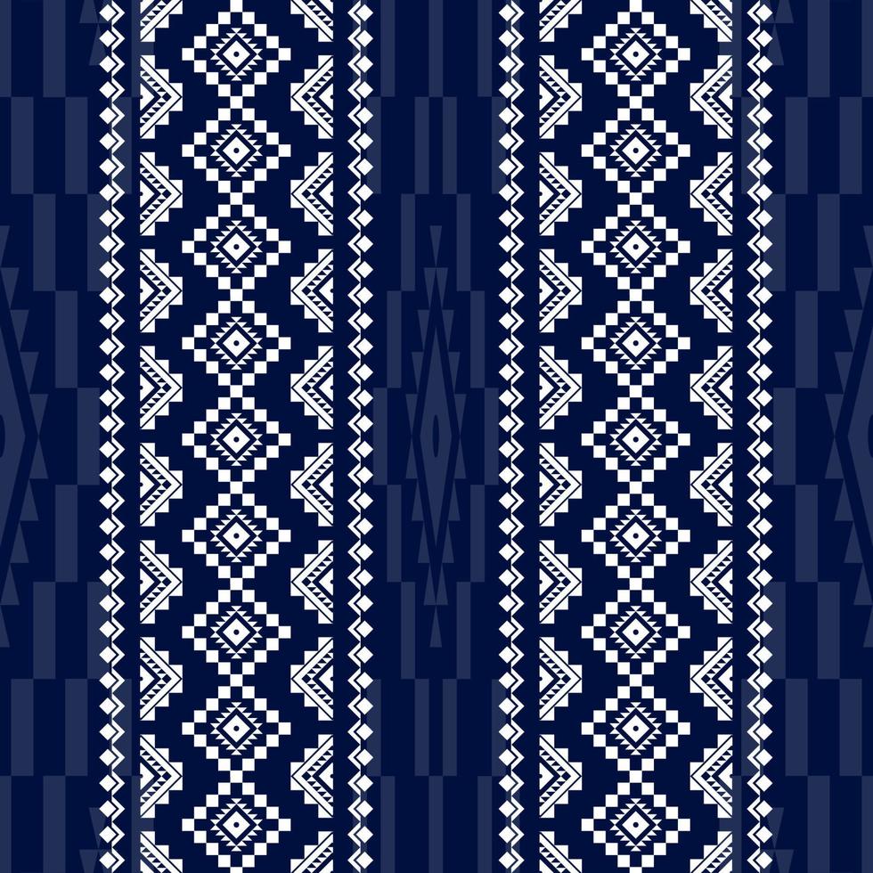 Geometric ethnic oriental seamless pattern traditional Design for background, carpet, wallpaper, clothing, wrapping, batik, fabric, Vector, illustration, embroidery style. vector