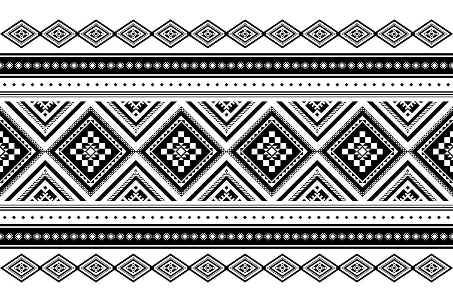 Geometric ethnic oriental seamless pattern traditional Design for background, carpet, wallpaper, clothing, wrapping, batik, fabric, Vector, illustration, embroidery style. vector