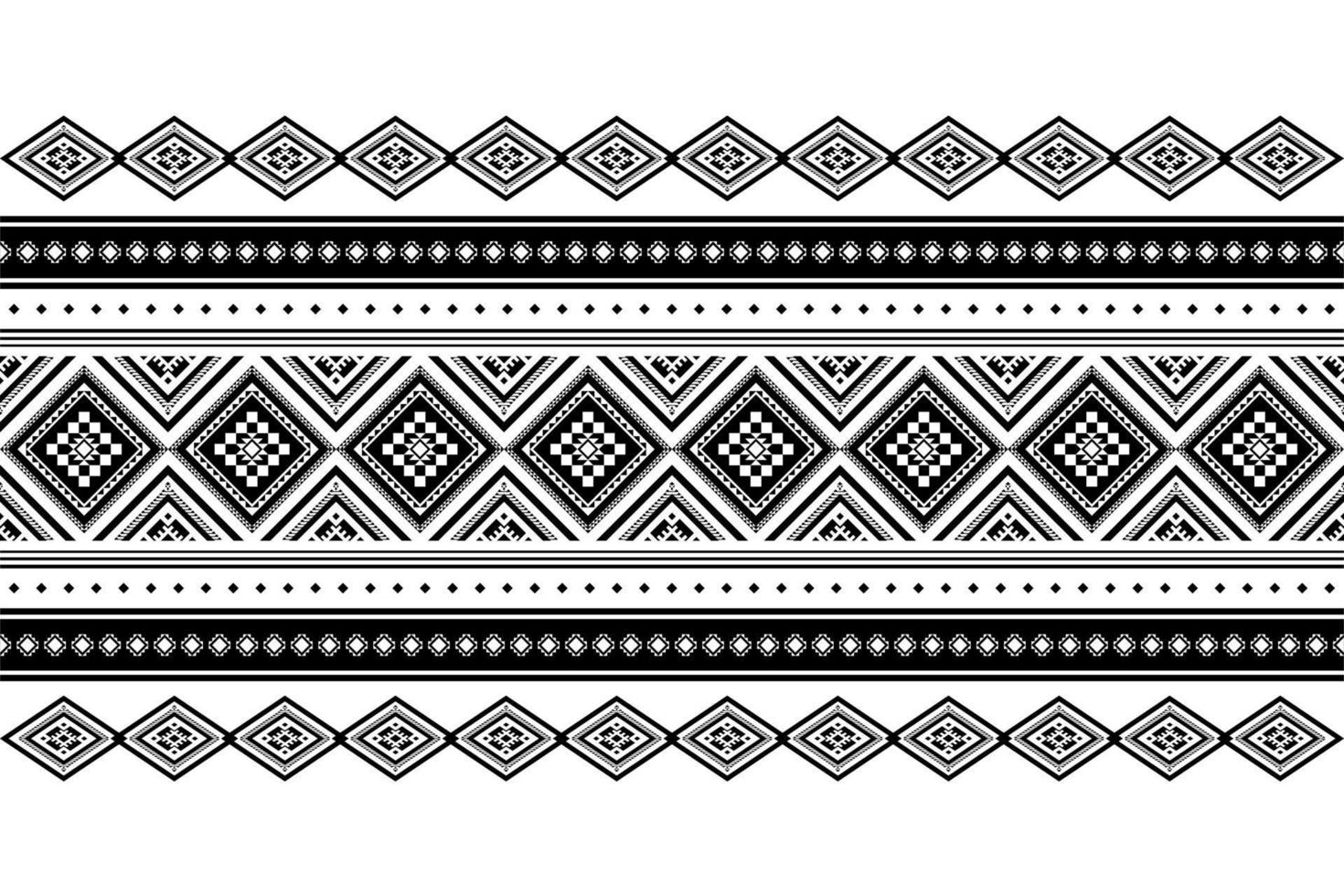 Diseño tradicional geométrico étnico oriental sin costuras para fondo, alfombra, papel pintado, ropa, envoltura, batik, tela, vector, ilustración, estilo bordado. vector