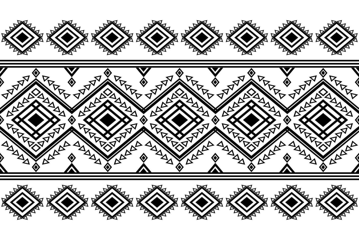 Geometric ethnic oriental seamless pattern traditional Design for background, carpet, wallpaper, clothing, wrapping, batik, fabric, Vector, illustration, embroidery style. vector