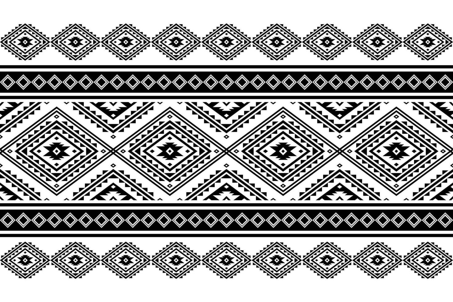 Geometric ethnic oriental seamless pattern traditional Design for background, carpet, wallpaper, clothing, wrapping, batik, fabric, Vector, illustration, embroidery style. vector