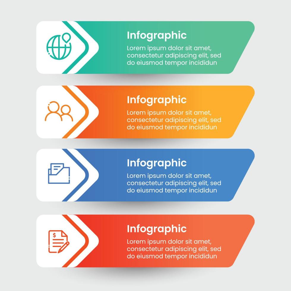 Infographic business template design vector
