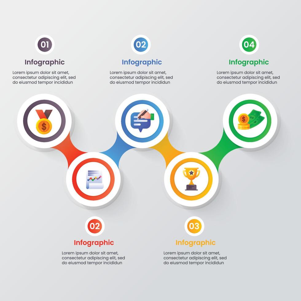 Business concept infographic template design vector