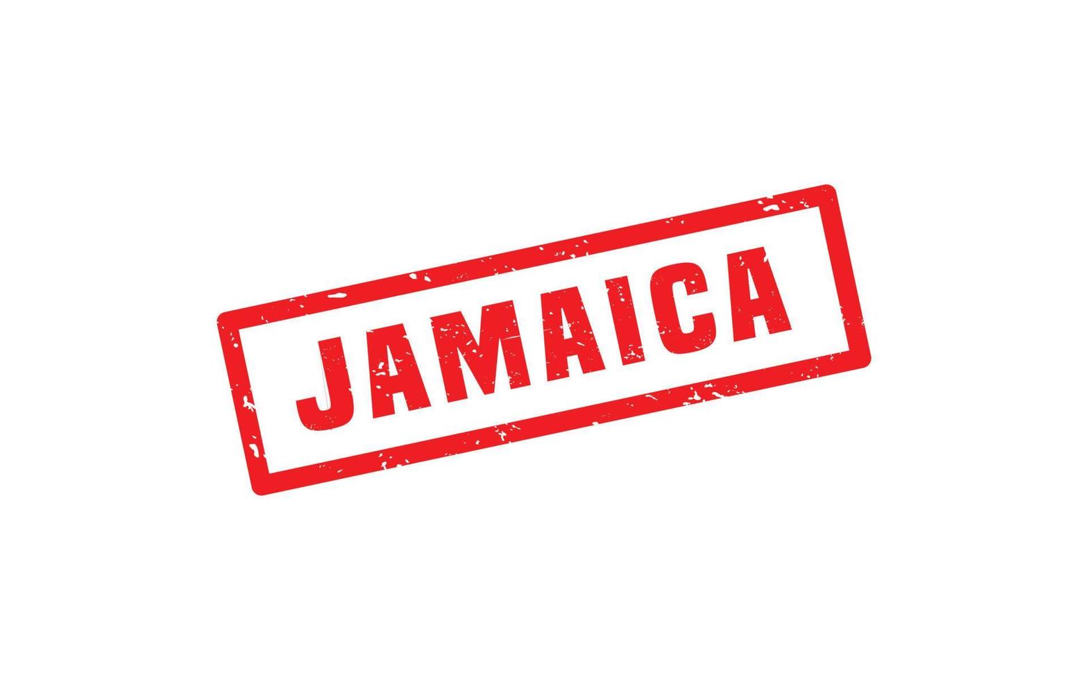 goma de sello jamaica con estilo grunge sobre fondo blanco vector