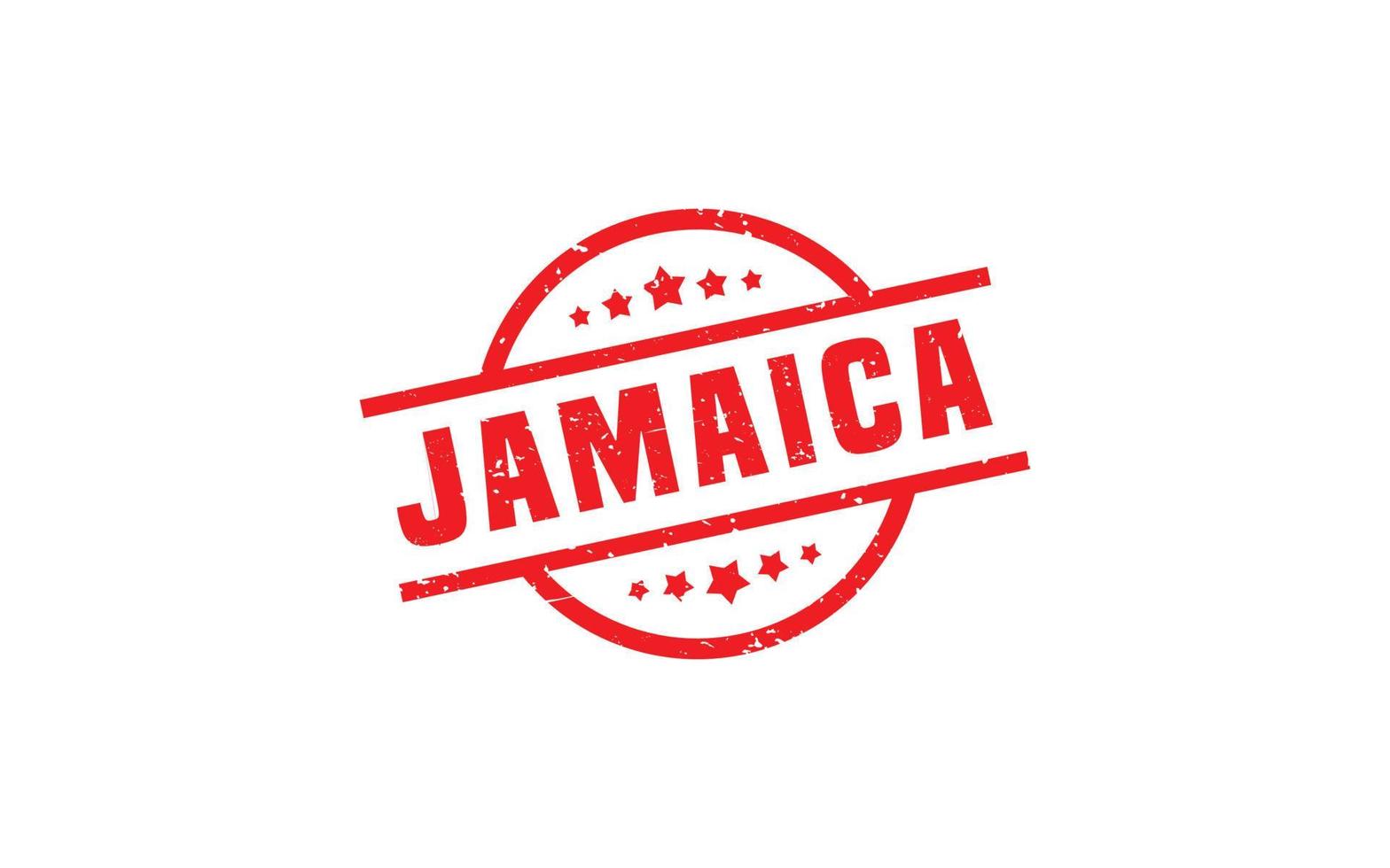 goma de sello jamaica con estilo grunge sobre fondo blanco vector