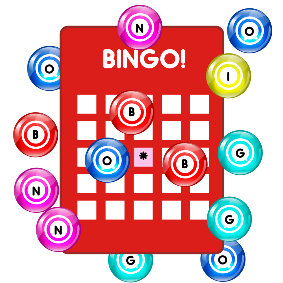 bingo lotto spel bollar och lotteri kort med tur- tal png