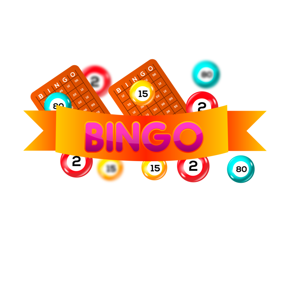 bingo lotto spel bollar och lotteri kort med tur- tal png