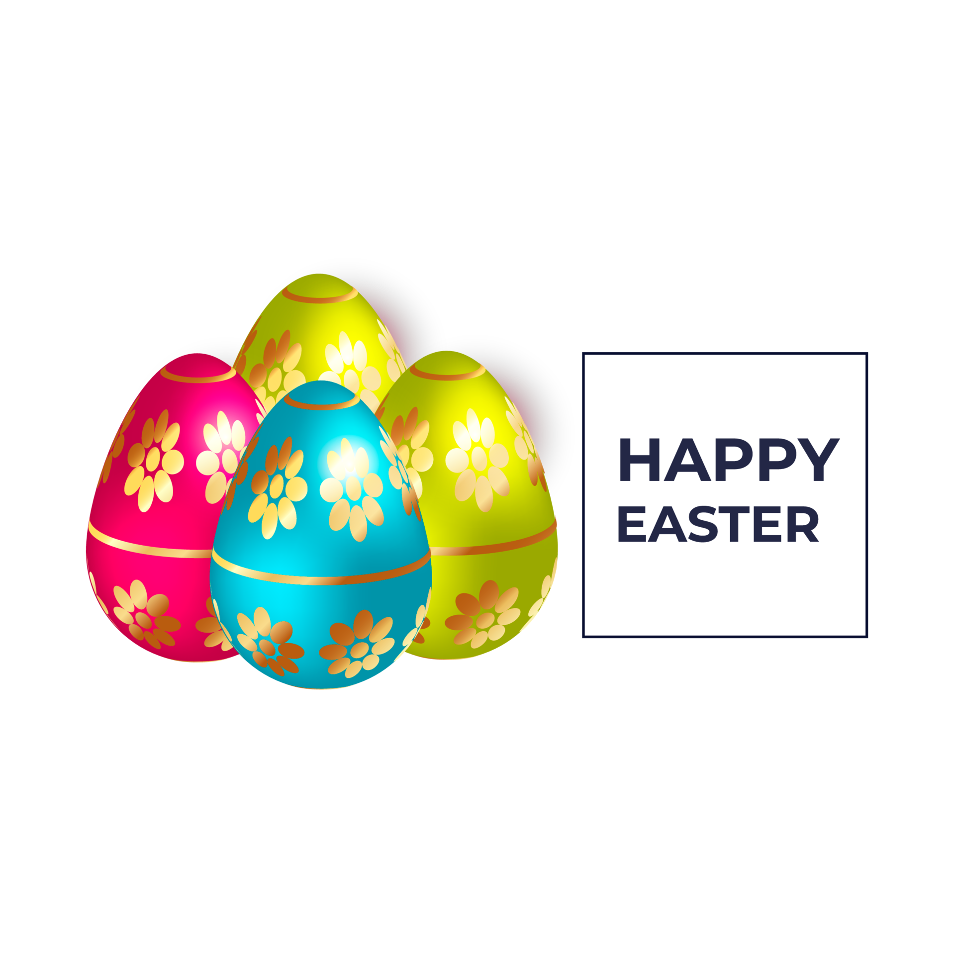 Free: Easter eggs and happy, PNG picture 