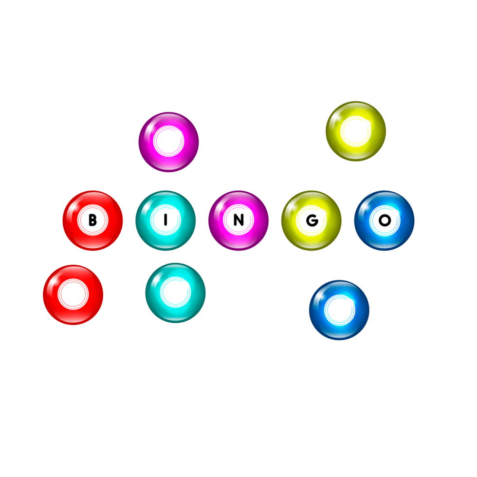 bingo lotto spel bollar och lotteri kort med tur- tal png