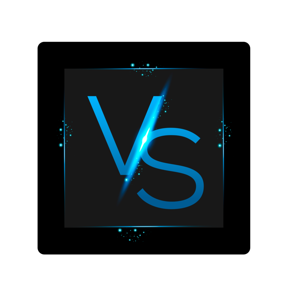 vs letters for sports and fight competition. png