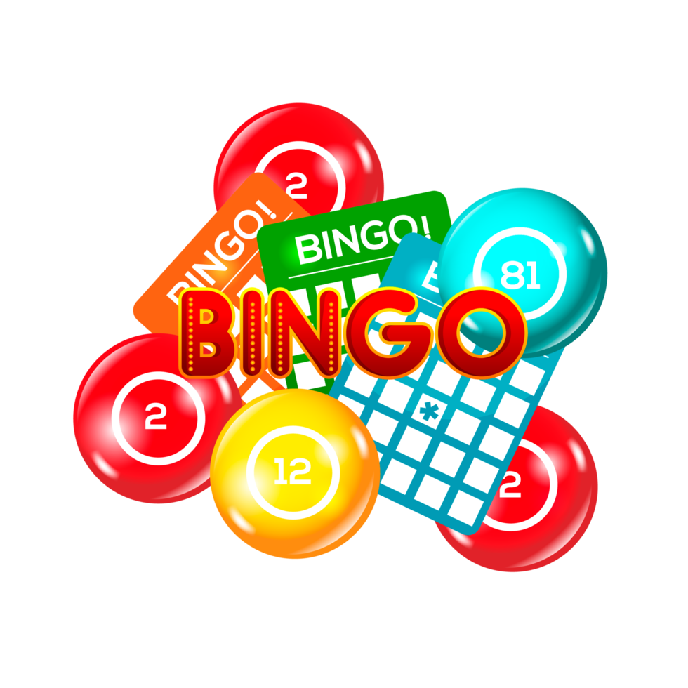 bingo lotto spel bollar och lotteri kort med tur- tal png