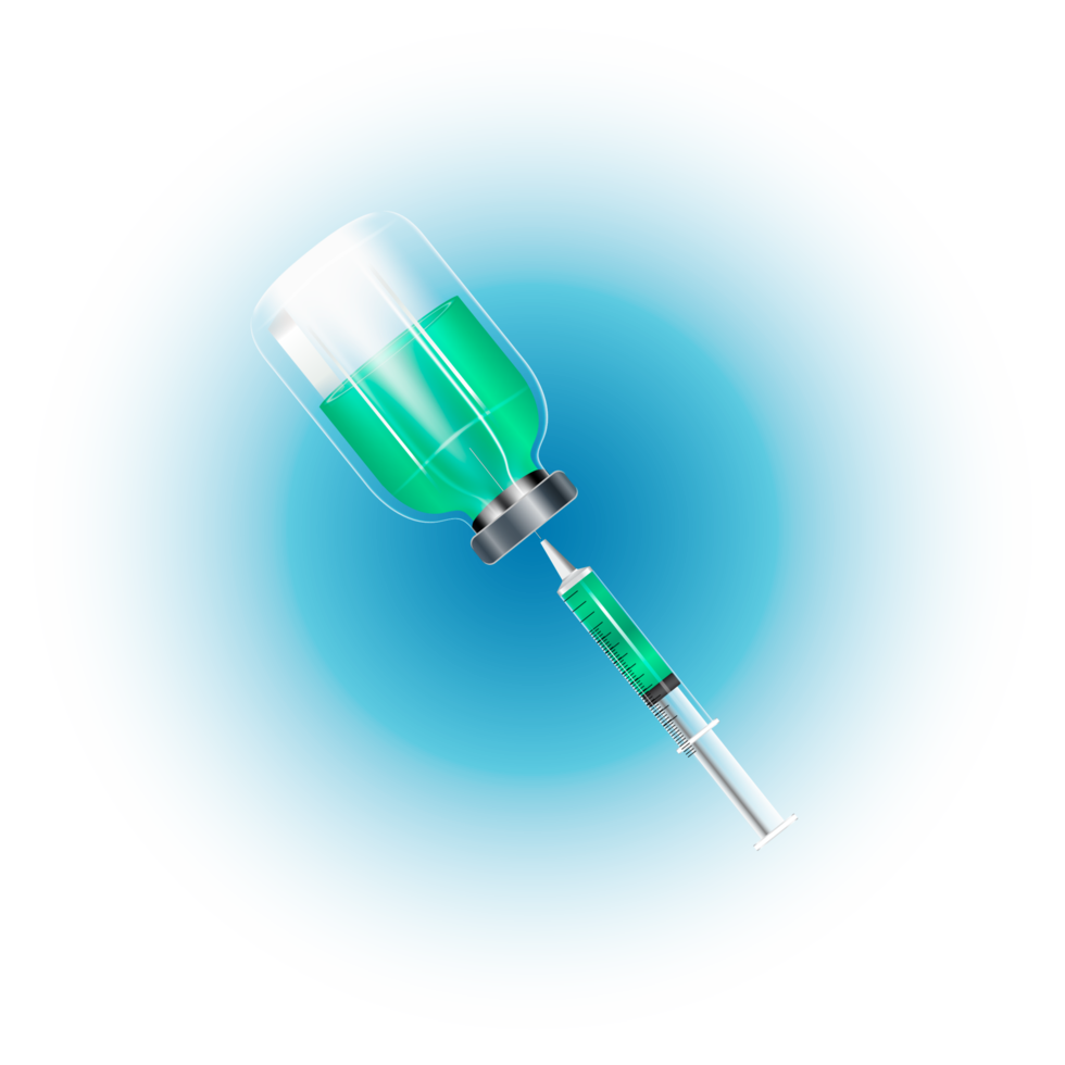 Vaccine by virus. vaccines bottle isolated. set realistic 3d glass ampoules png