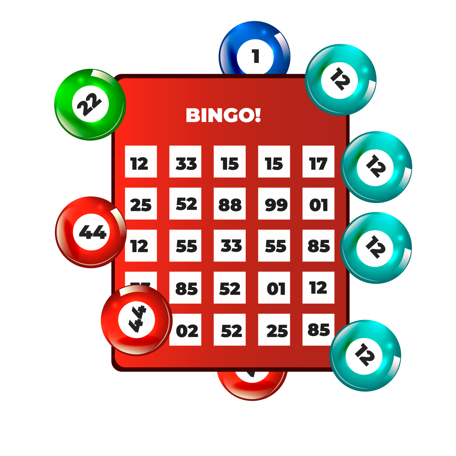 Defina A Bola Da Loteria No Cartão De Bingo, Dados Do Jogo