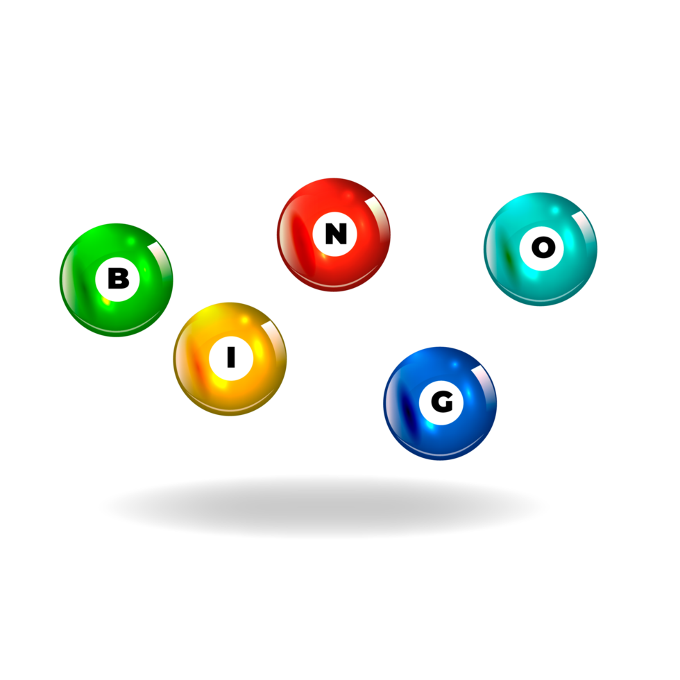 Jogo De Bingo Com Bolas Coloridas Em 3d PNG , Bingo, Cor, Bola Imagem PNG e  PSD Para Download Gratuito