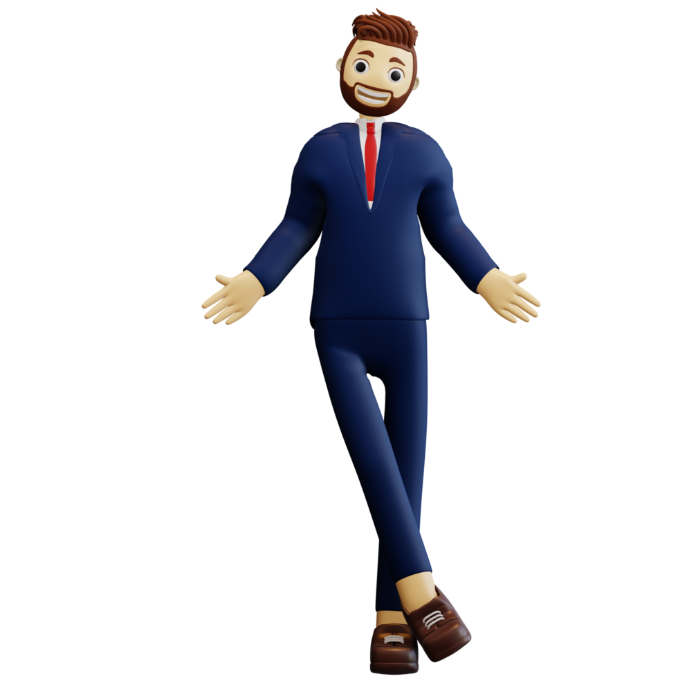 3d character businessman png