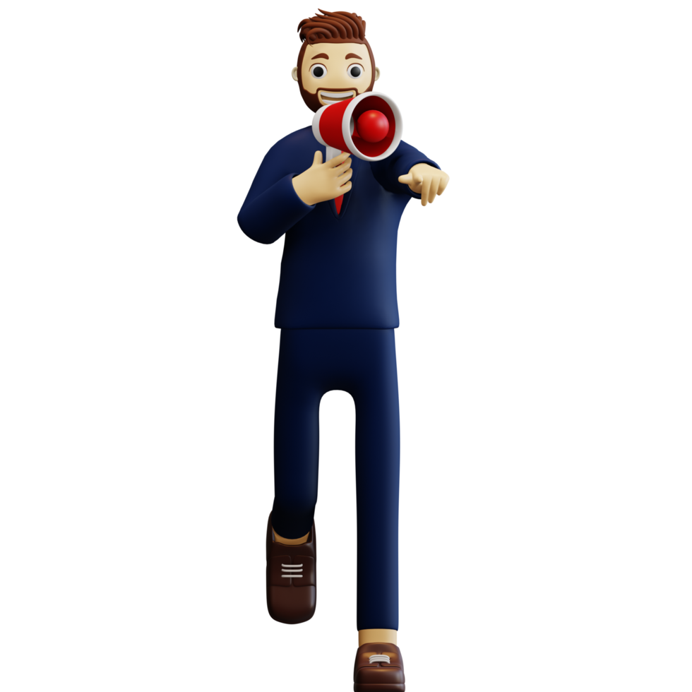 empresario de personajes 3d png