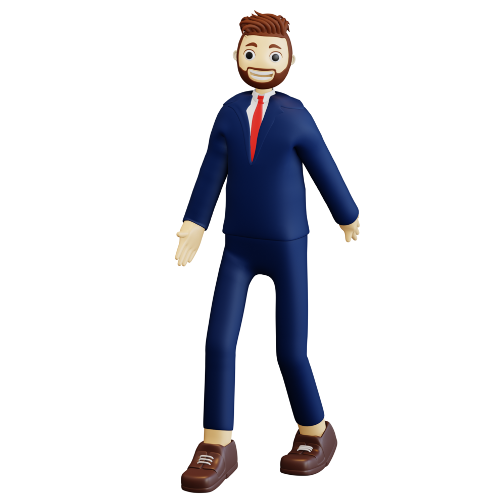 3d karakter zakenman png