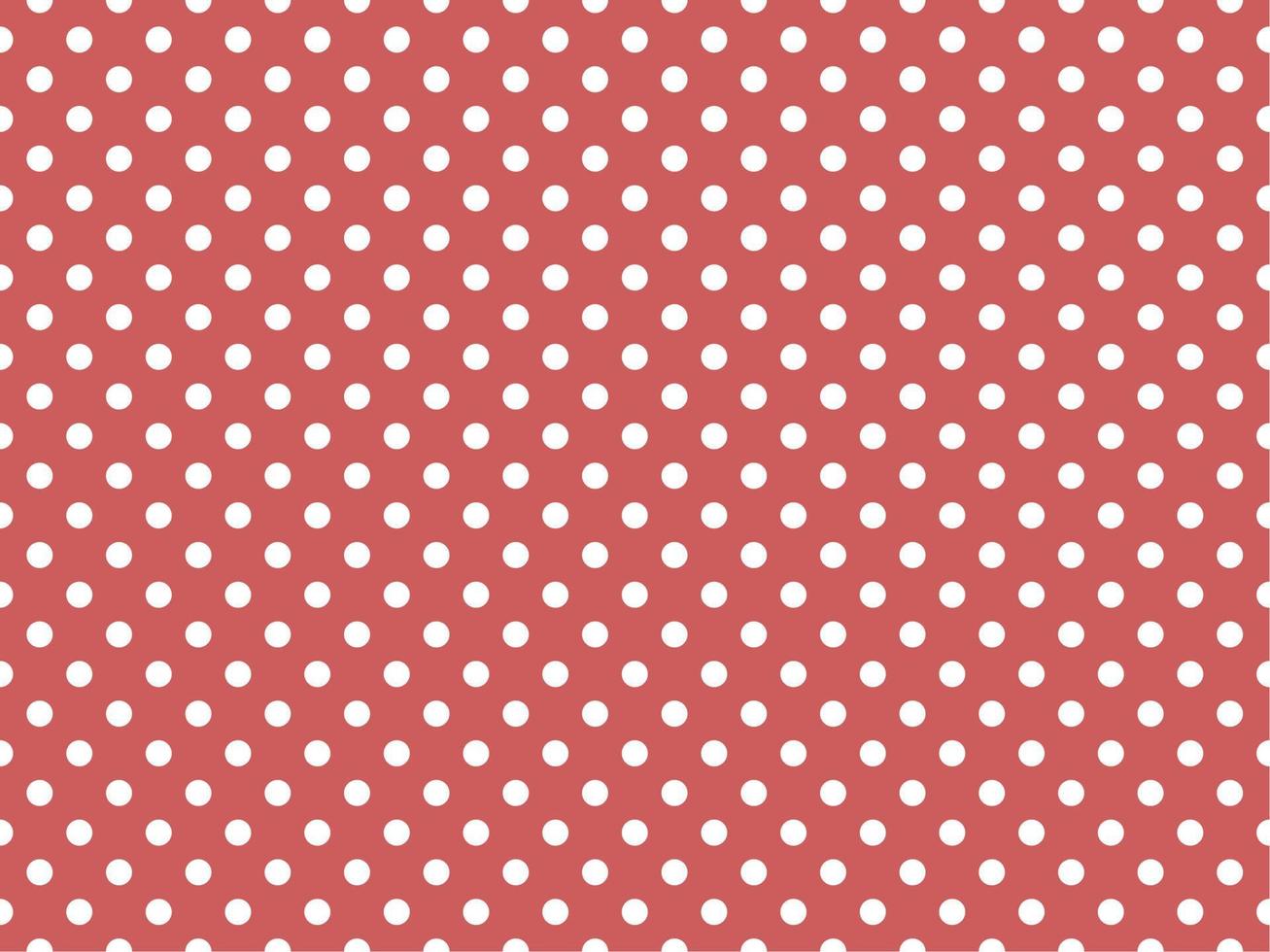 white polka dots over indian red background vector