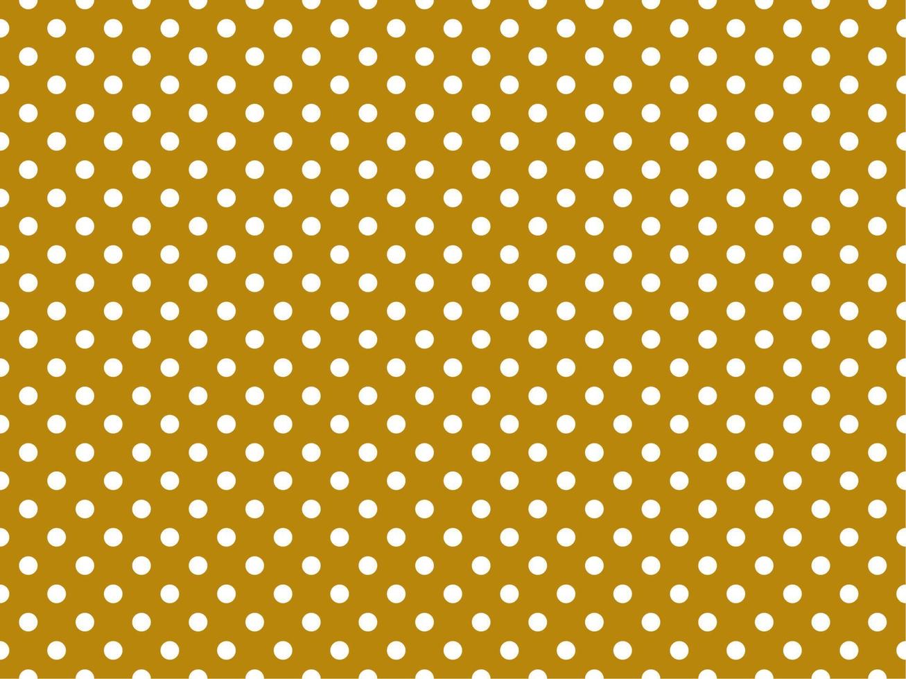white polka dots over dark goldenrod background vector
