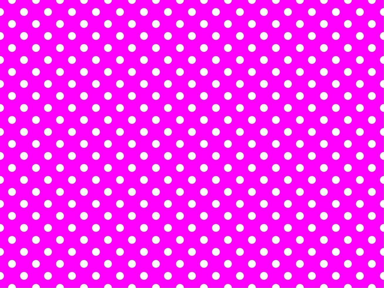 white polka dots over magenta background vector